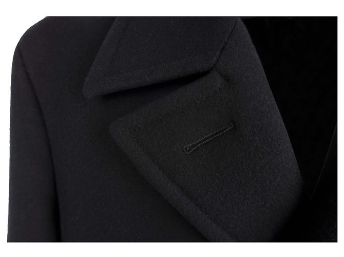 Tom Ford Mantel mit gefütterter Brust Schwarz - Ansicht 4