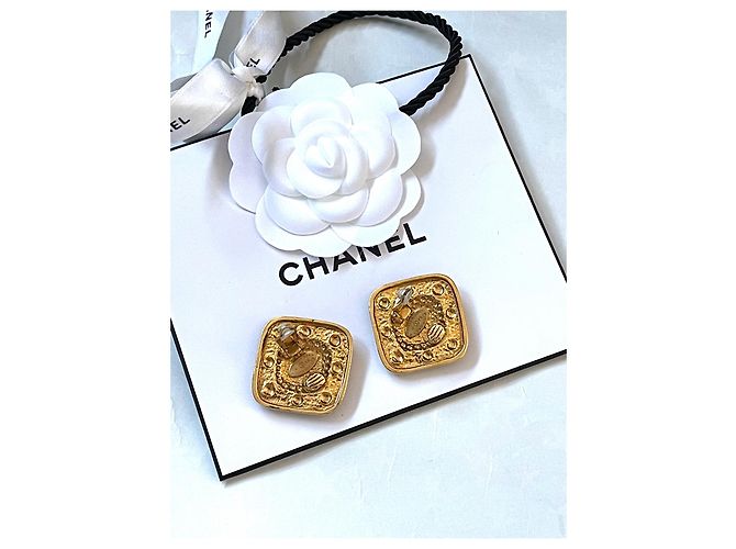 Orecchini a clip Chanel dorati D'oro - vista 4