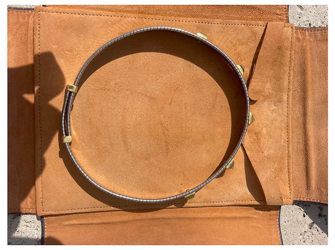 Bulgari Tubogas con borchie oro Grigio - vista 8