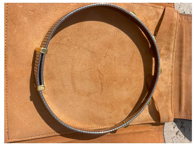 Bulgari Tubogas con borchie oro Grigio - vista 9