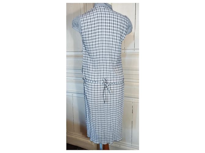 VANESSA BRUNO MINIMALISTISCHES SCHICKES KLEID LAVALIERE ATHE SILK VOILE T 38 - Ansicht 18