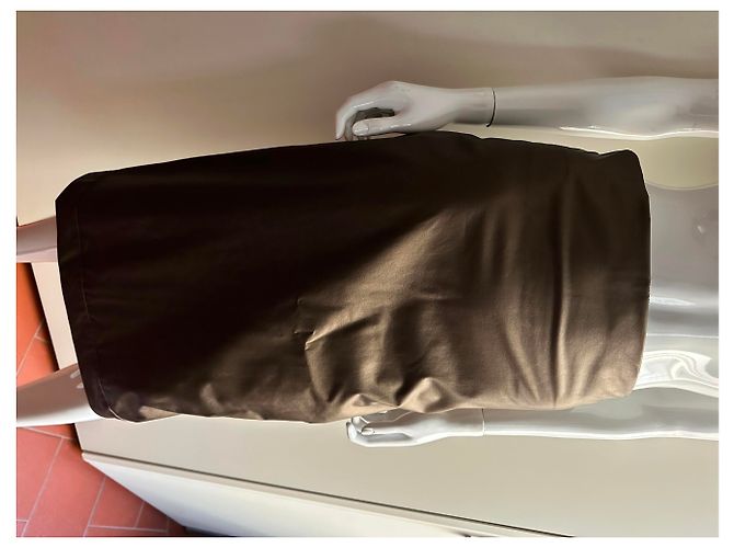 Pier Antonio Gaspari Bronze vegan leather skirt - view 7