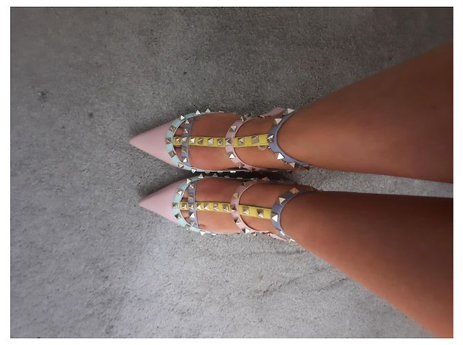 Sandali Valentino Garavani in pelle Multicolore - vista 3