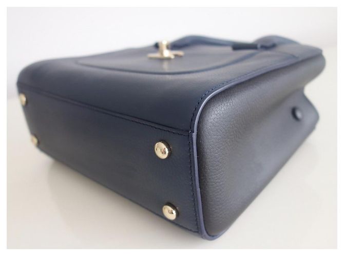 Neo Executive Chanel zweifarbige Tasche Schwarz Blau - Ansicht 7