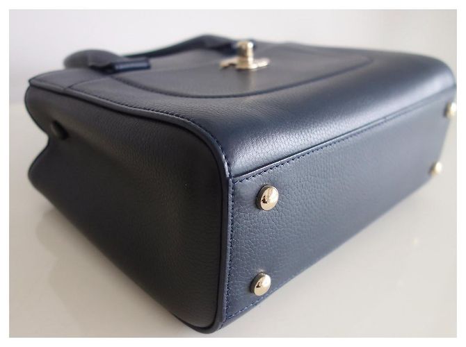 Neo Executive Chanel zweifarbige Tasche Schwarz Blau - Ansicht 8