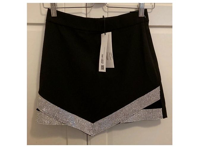 Minifalda brillos Zara talla S Negro - vista 5