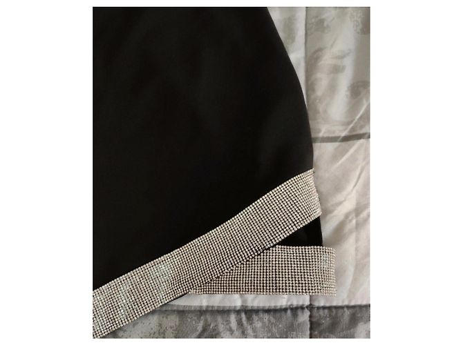 Minifalda brillos Zara talla S Negro - vista 8
