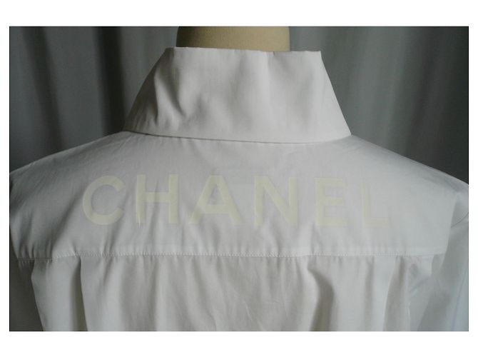 CHANEL New white shirt Logo back T36 - view 5