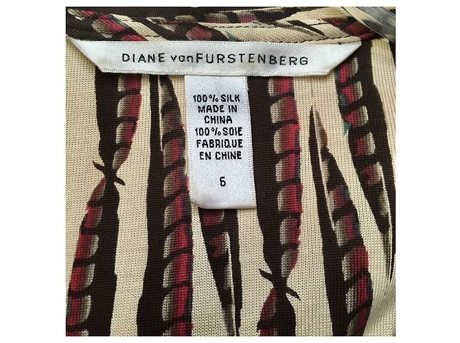 Diane Von Furstenberg DvF Megan Vintage-Wickelkleid aus Seide - Ansicht 4