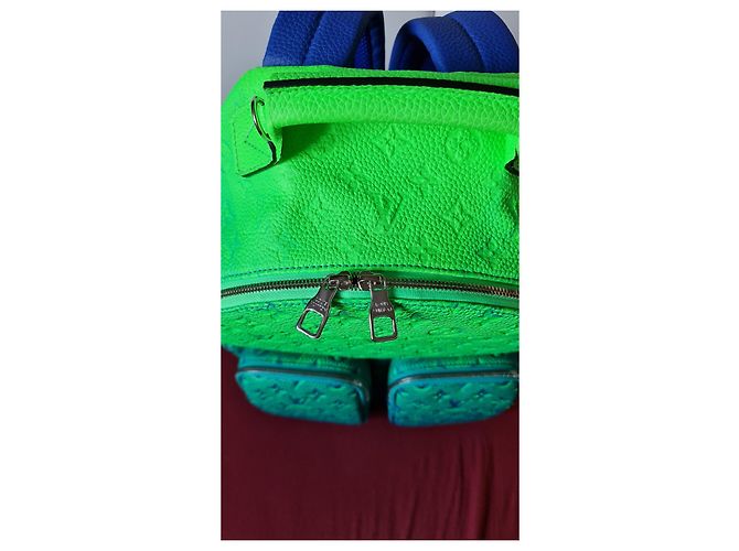 Laguito Zaino multitasche Louis Vuitton Taurillon Blu - vista 7