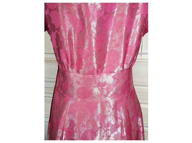 MARC JACOBS BROSCHIERTES SEIDENKLEID 23 BRANDEBURGER PERLEN T38/40 Pink - Ansicht 10