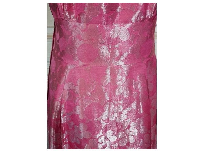 MARC JACOBS BROSCHIERTES SEIDENKLEID 23 BRANDEBURGER PERLEN T38/40 Pink - Ansicht 16