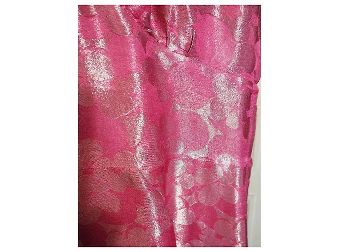 MARC JACOBS BROSCHIERTES SEIDENKLEID 23 BRANDEBURGER PERLEN T38/40 Pink - Ansicht 9
