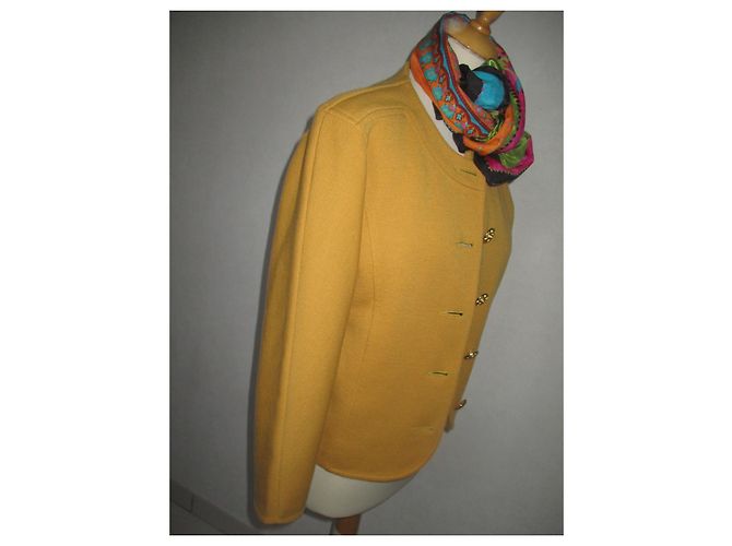 Autre Marque Devernois Wool Jacket Mustard - view 2