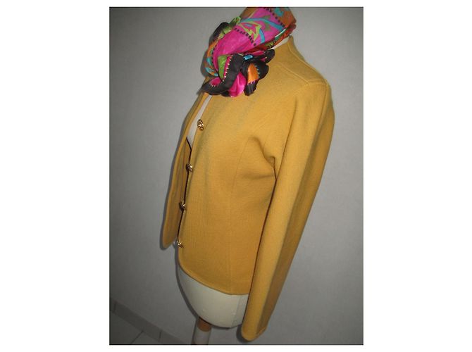 Autre Marque Devernois Wool Jacket Mustard - view 3