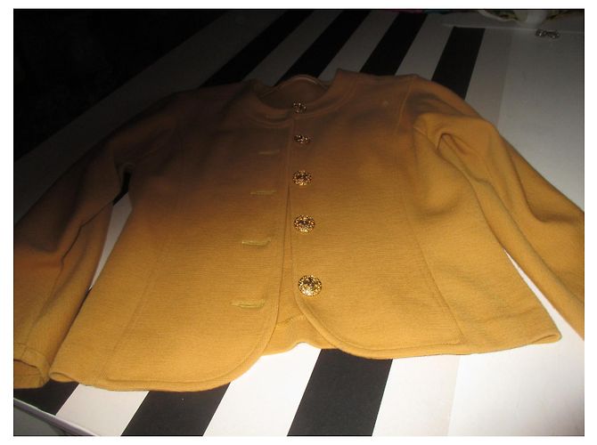 Autre Marque Devernois Wool Jacket Mustard - view 5