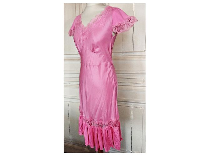 MANOUSH WILD SILK SPIRIT DESSOUS KLEID T38/40 Pink - Ansicht 10