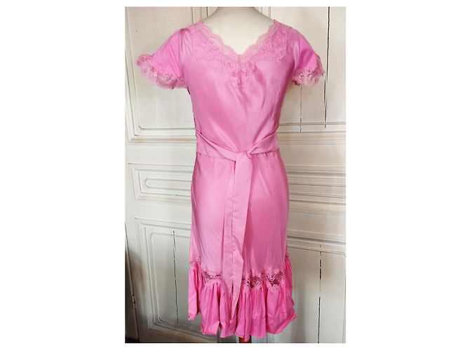 MANOUSH WILD SILK SPIRIT DESSOUS KLEID T38/40 Pink - Ansicht 11