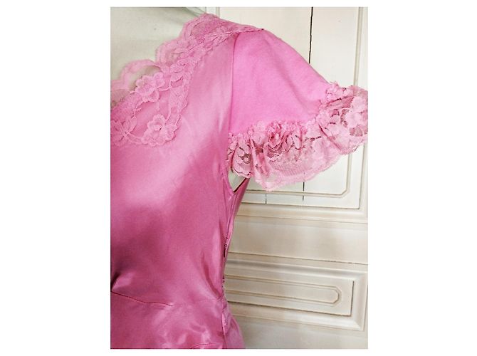 MANOUSH WILD SILK SPIRIT DESSOUS KLEID T38/40 Pink - Ansicht 5