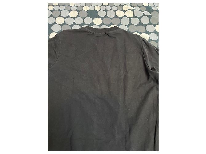 Pull Balmain avec logo tête de lion noir coton - vue 5