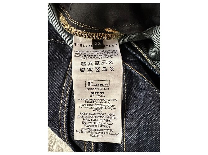 Stella Mc Cartney Jeans jeans de algodão orgânico uniforme - vista 6