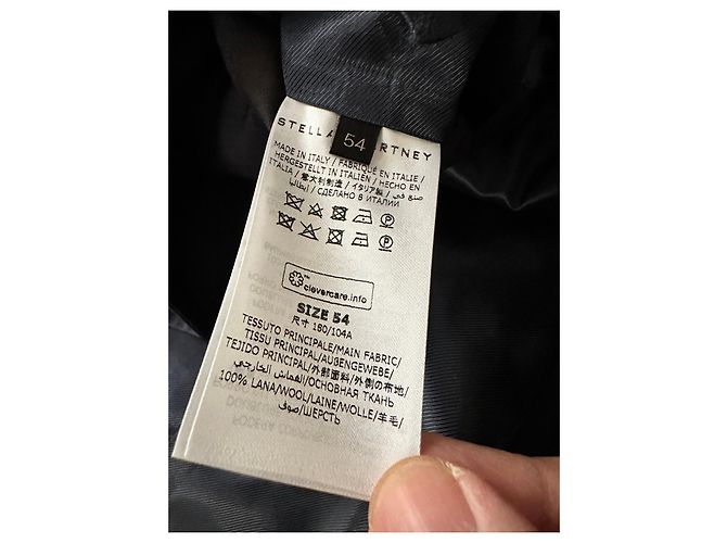 Stella Mc Cartney Navy blu tailoring wool blazer jacket Navy blue - view 7