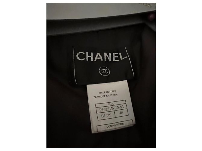 Chanel Queda de pista 2000 CALÇA DENIM DE COURO DE BEIFE Marrom Azul - vista 8