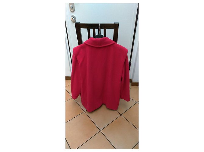 Abrigo de lana fucsia oversize Luisa Spagnoli Rosa - vista 2