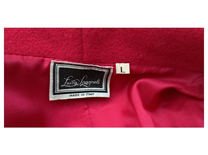Abrigo de lana fucsia oversize Luisa Spagnoli Rosa - vista 3
