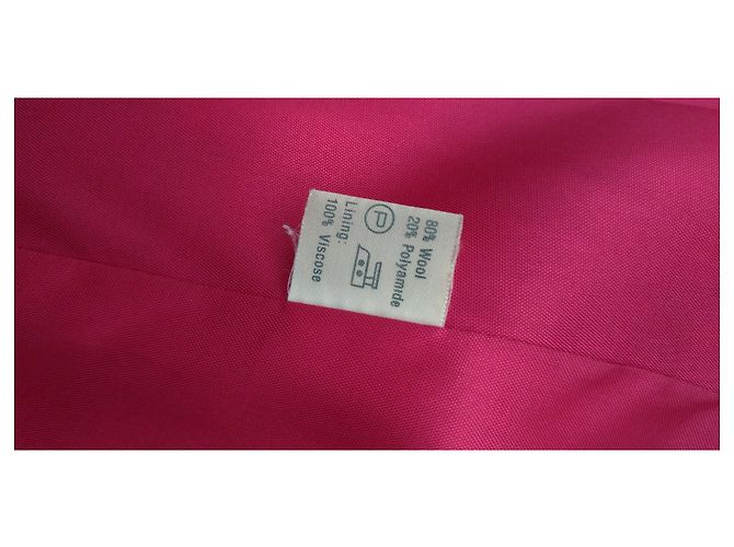 Abrigo de lana fucsia oversize Luisa Spagnoli Rosa - vista 4