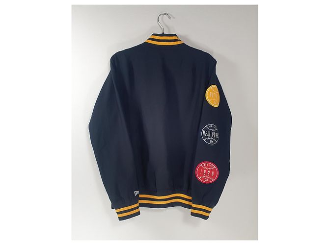 Autre Marque Giacca Varsity New Era Heritage Patch Blu Navy Cotone Multicolore - vista 3