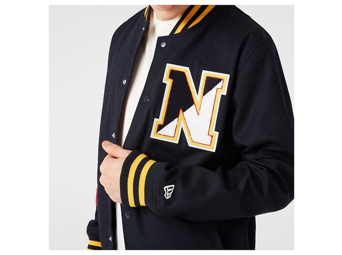 Autre Marque Giacca Varsity New Era Heritage Patch Blu Navy Cotone Multicolore - vista 6