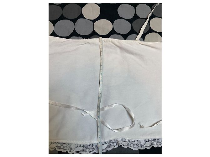 Top avvolgente Dior con paillettes bianco e blu in cotone - vista 9
