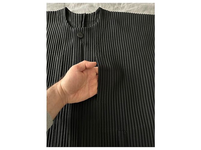 Issey Miyake Tuta Homme Plissé Nera - vista 11