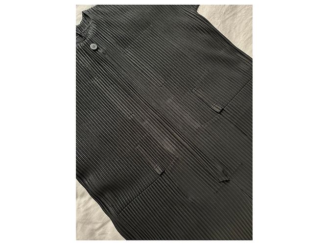 Issey Miyake Tuta Homme Plissé Nera - vista 5