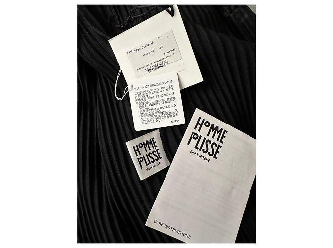 Issey Miyake Tuta Homme Plissé Nera - vista 8