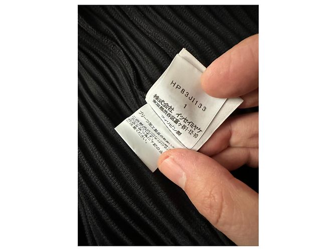 Issey Miyake Tuta Homme Plissé Nera - vista 9