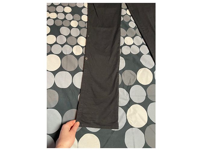 Pantalones ROCCOBAROCCO negros de algodón - vista 2