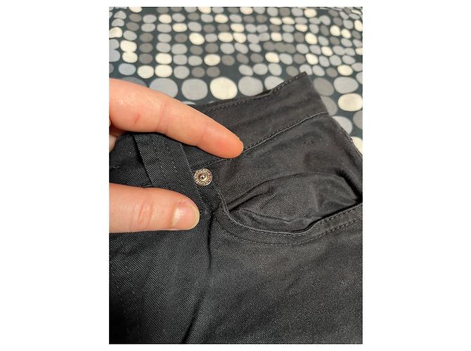 Pantalones ROCCOBAROCCO negros de algodón - vista 4