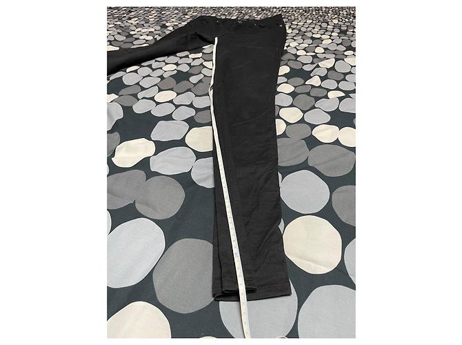 Pantalones ROCCOBAROCCO negros de algodón - vista 8