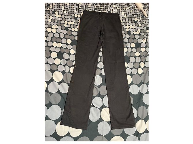 Pantalones ROCCOBAROCCO negros de algodón - vista 9