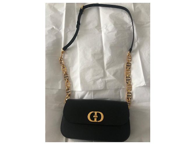 Christian Dior sacco 30 Viale Montaigne Nero - vista 2
