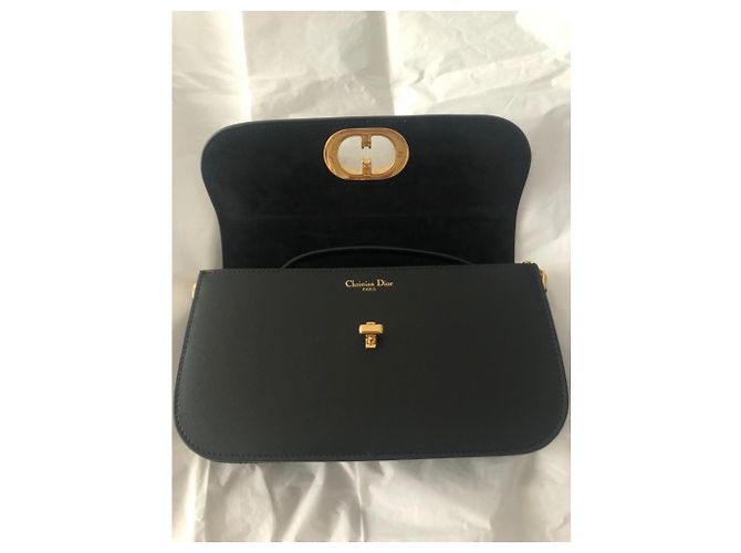 Christian Dior sacco 30 Viale Montaigne Nero - vista 3