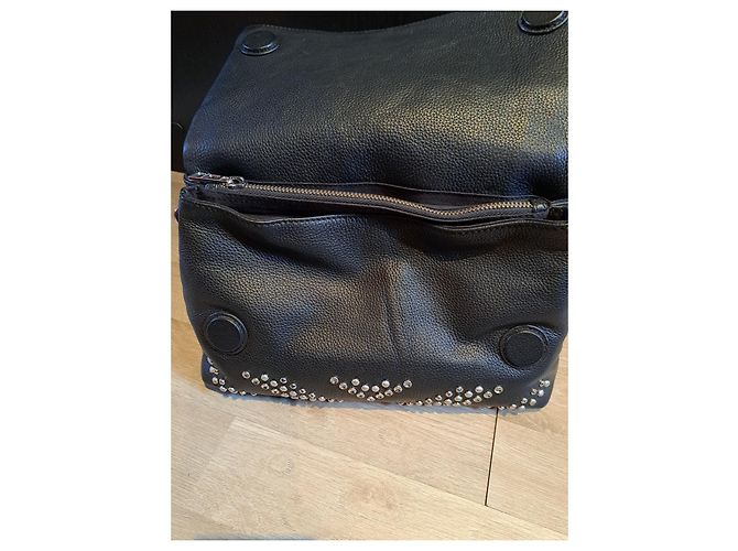 Borsa Zadig & Voltaire Rocky in pelle nera Nero - vista 11