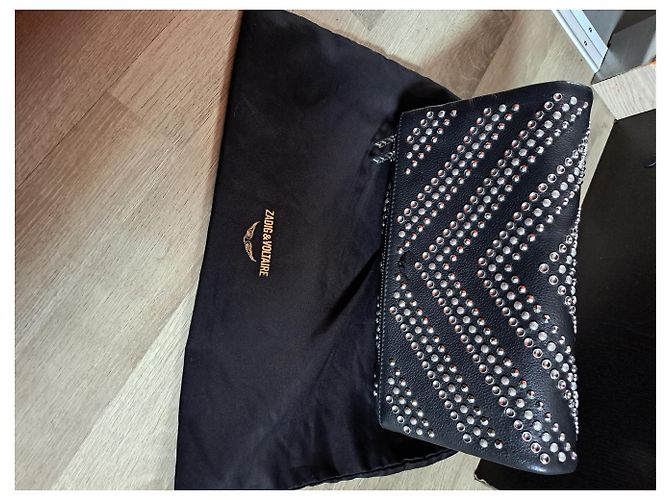 Borsa Zadig & Voltaire Rocky in pelle nera Nero - vista 14