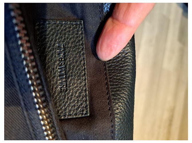 Borsa Zadig & Voltaire Rocky in pelle nera Nero - vista 15