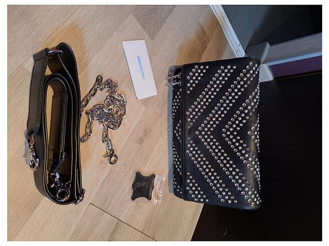 Borsa Zadig & Voltaire Rocky in pelle nera Nero - vista 18