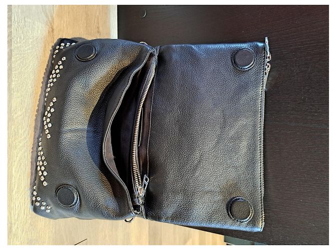 Borsa Zadig & Voltaire Rocky in pelle nera Nero - vista 23