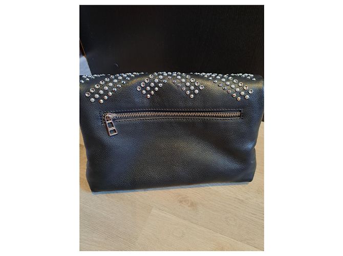 Borsa Zadig & Voltaire Rocky in pelle nera Nero - vista 9
