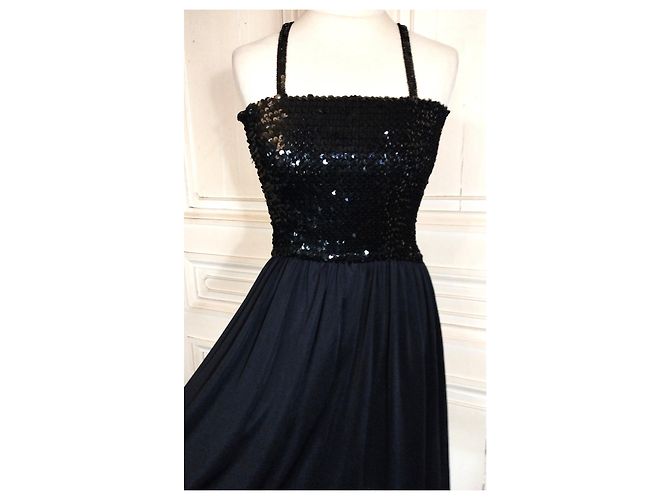 SONIA RYKIEL ROBE KLEID PAMPILLES T 36/38 Schwarz - Ansicht 10